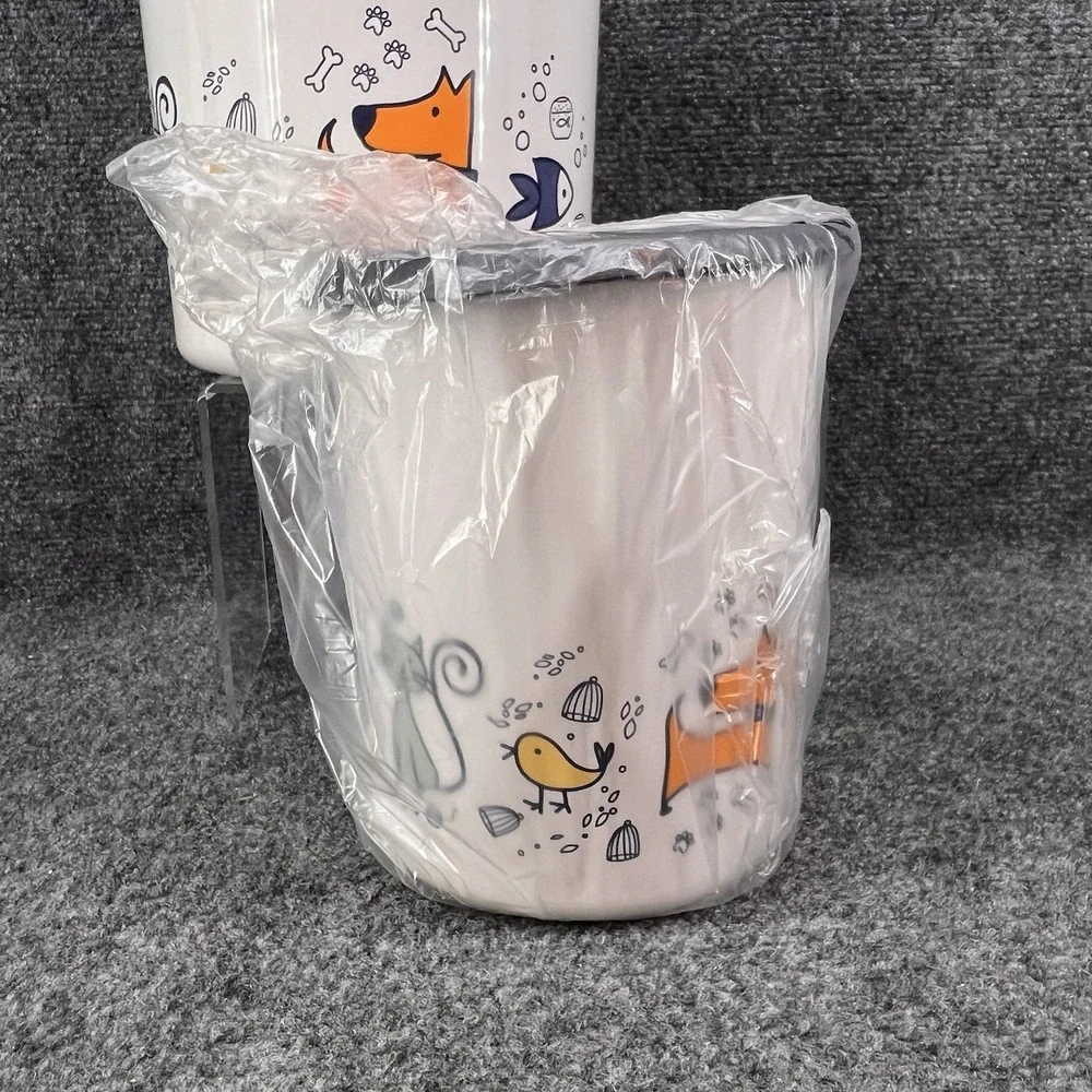 Tupperware Pets Nesting Canister Set 3 Pc Cat Dog Fish Stackable Storage NEW